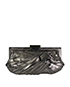 Metallic Crackled Clutch, back view